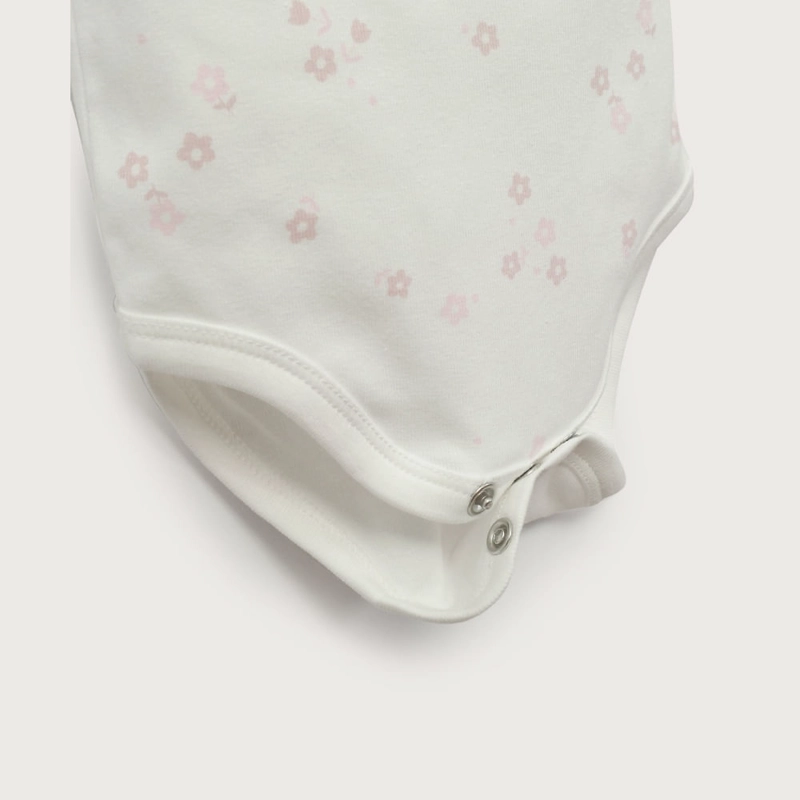 CONJUNTO 3 PIEZAS BODIES Y PANTALON ROSADO DE BEBE  NIÑA OPALINE - 6