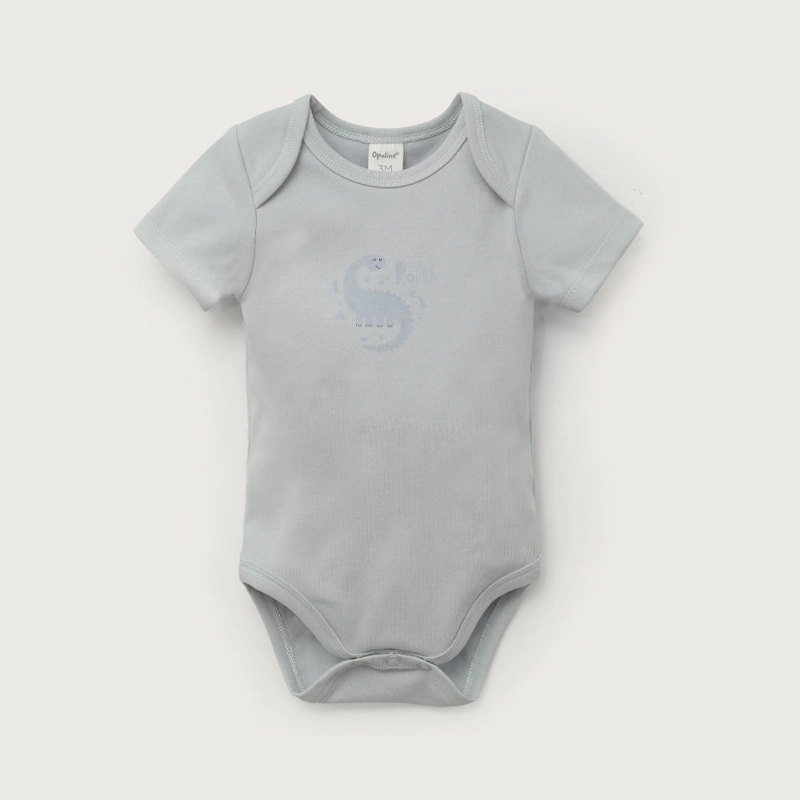CONJUNTO 3 PIEZAS BODIES Y PANTALON AZUL DE BEBE  NIÑO OPALINE - 3