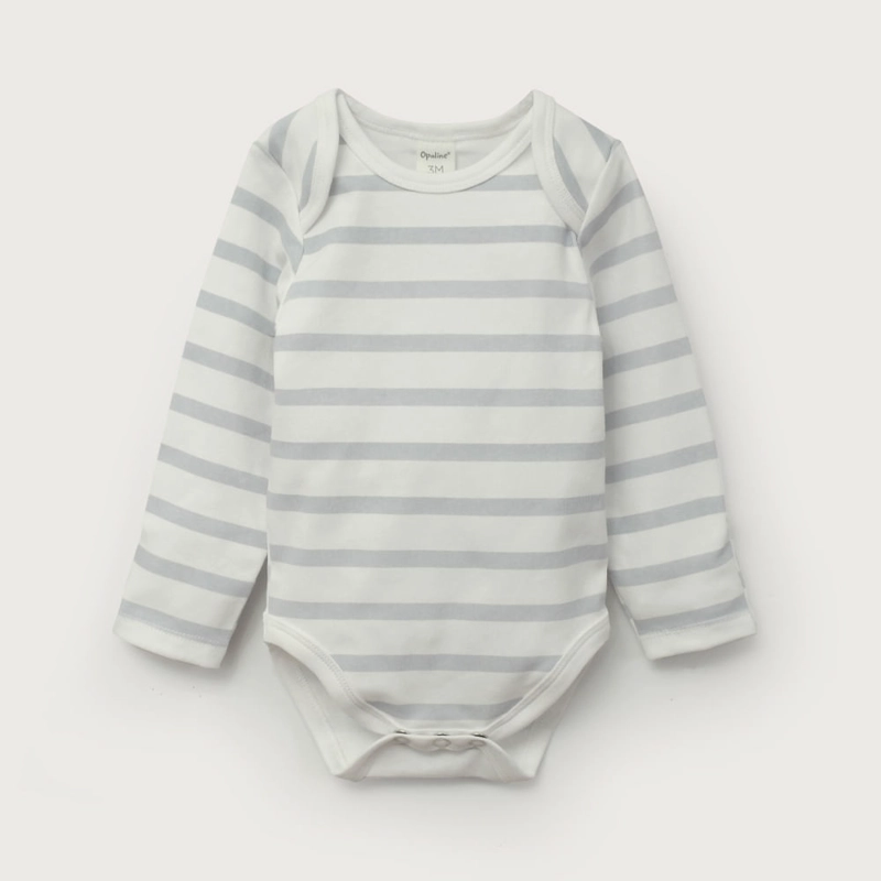 CONJUNTO 3 PIEZAS BODIES Y PANTALON AZUL DE BEBE  NIÑO OPALINE - 4