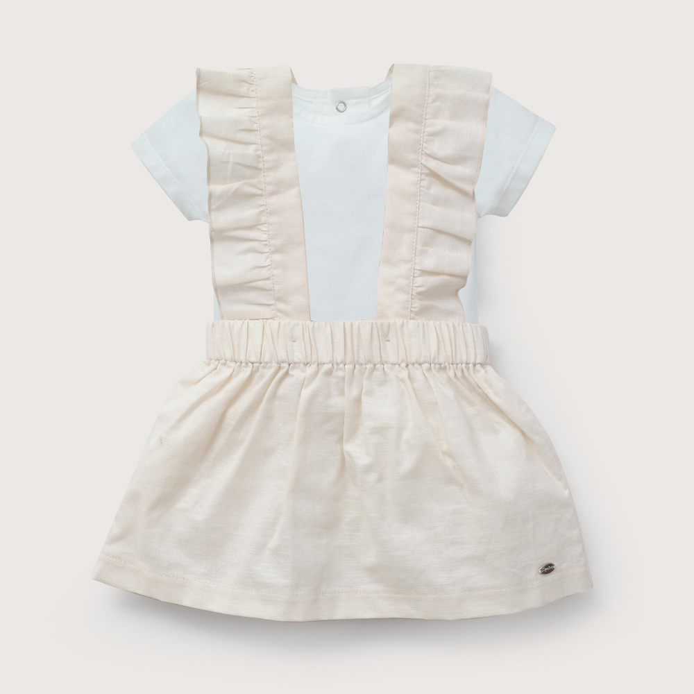 CONJUNTO BEIGE DE BEBE  NIÑA OPALINE - 2