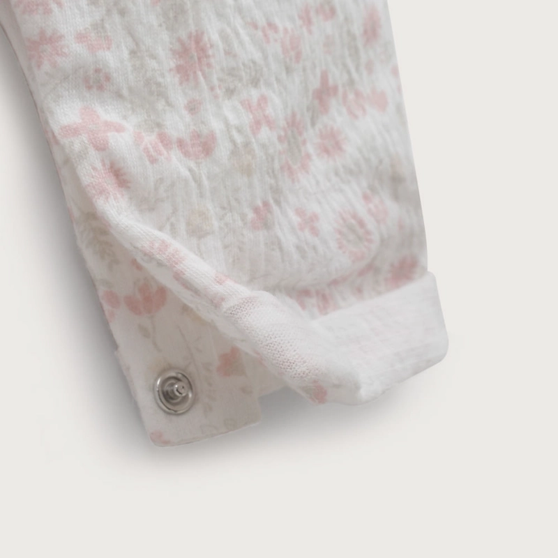 JARDINERA ROSADA ESTAMPADA DE BEBE  NIÑA OPALINE - 5