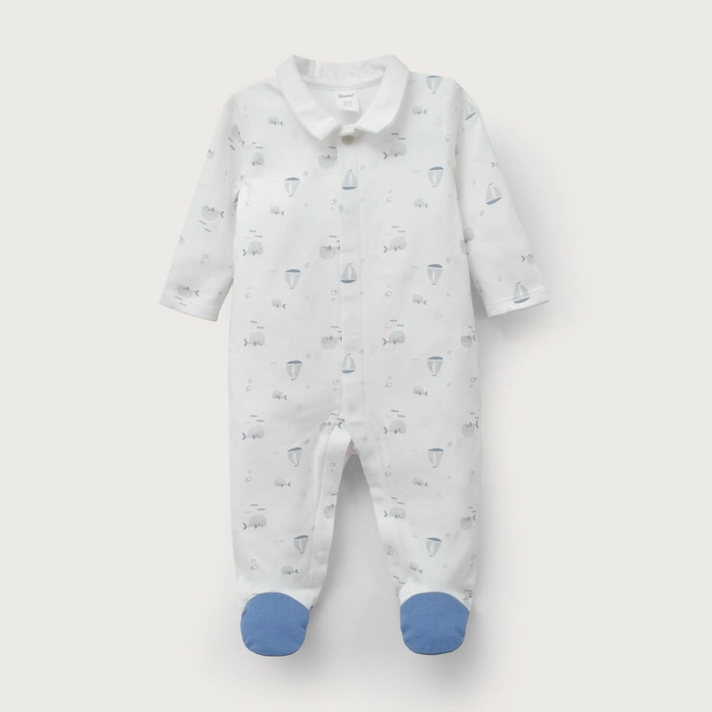 OSITO BLANCO ESTAMPADO DE BEBE NIÑO OPALINE - 2