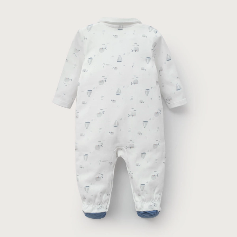 OSITO BLANCO ESTAMPADO DE BEBE NIÑO OPALINE - 3