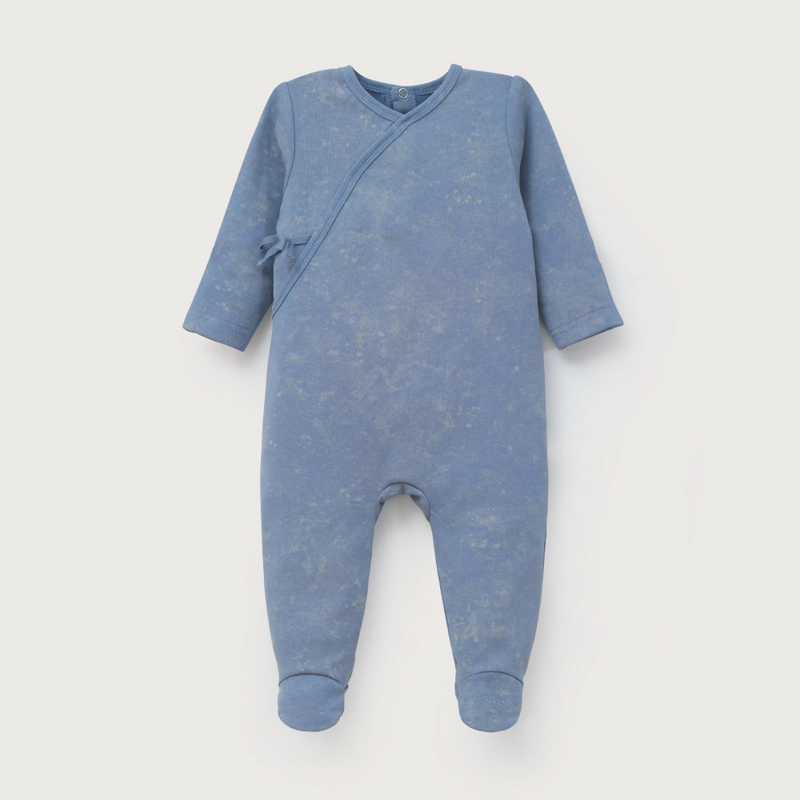 OSITO AZUL CON APERTURA EN LA ESPALDA DE BEBE  NIÑO OPALINE - 2