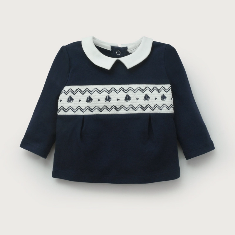 CONJUNTO CEREMONIA AZUL DE BEBE NIÑO OPALINE - 3