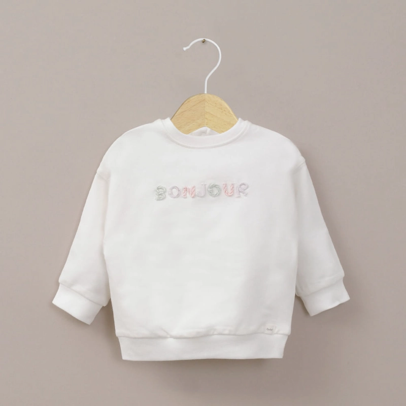 POLERON BLANCO DE BEBE  NIÑA OPALINE - 1