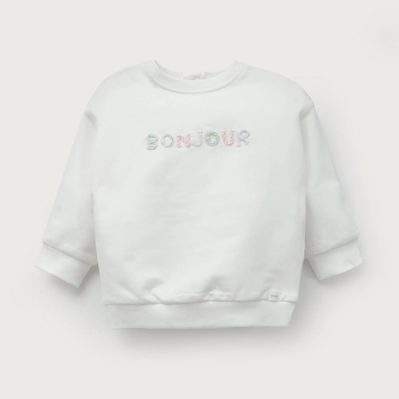 POLERON BLANCO DE BEBE  NIÑA OPALINE - 2