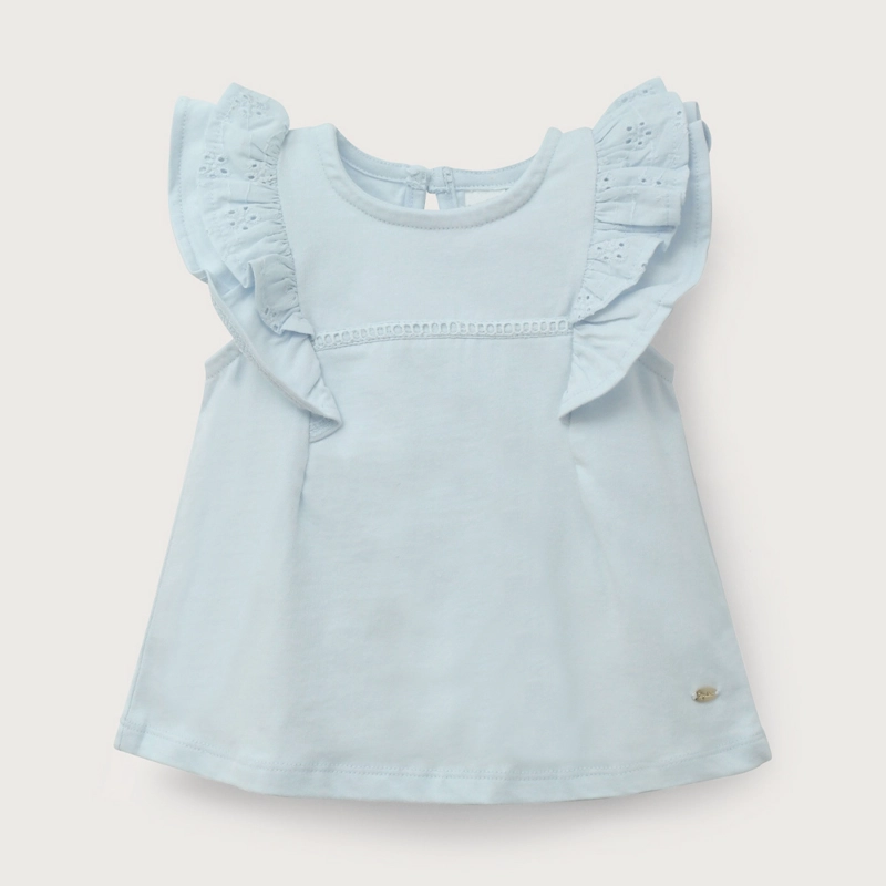 POLERA CELESTE DE NIÑA OPALINE - 2