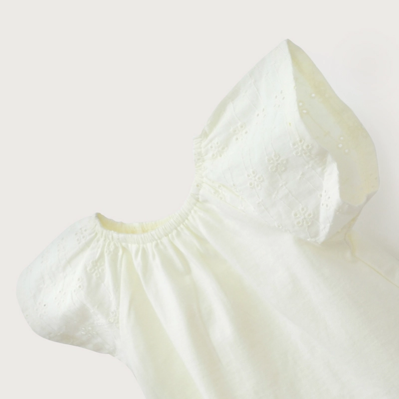 POLERA BRODERIE AMARILLA DE NIÑA OPALINE - 4