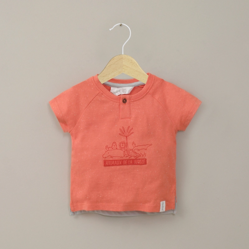 POLERA MANGA CORTA ROJA DE NINO OPALINE