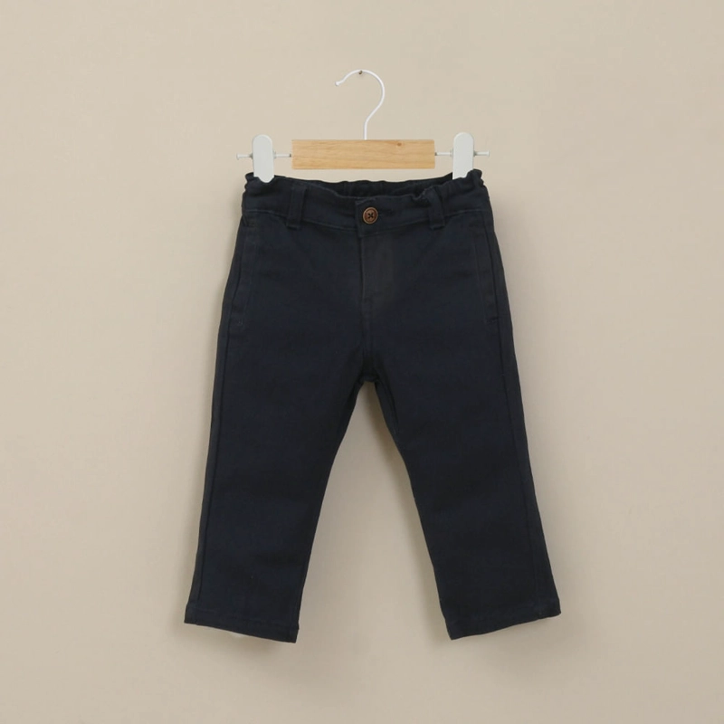 PANTALON DE GABARDINA AZUL DE NIÑO OPALINE - 1
