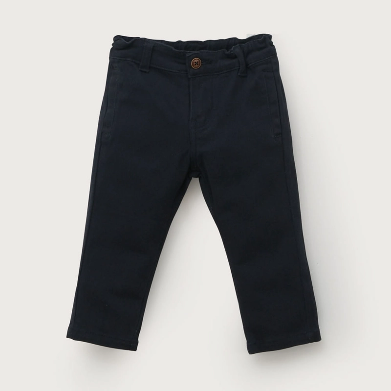 PANTALON DE GABARDINA AZUL DE NIÑO OPALINE - 2