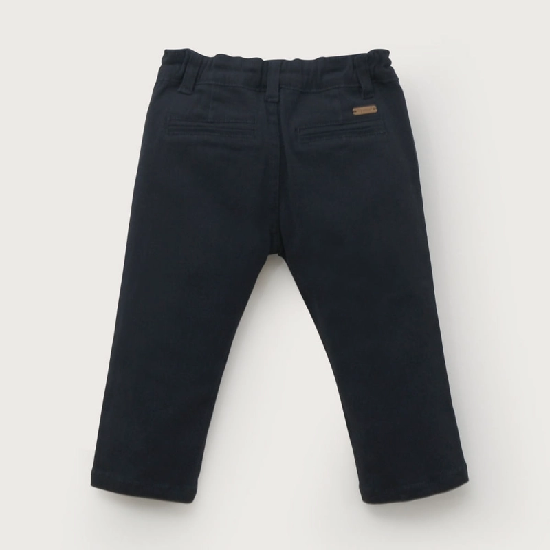 PANTALON DE GABARDINA AZUL DE NIÑO OPALINE - 3