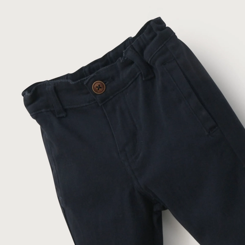 PANTALON DE GABARDINA AZUL DE NIÑO OPALINE - 4