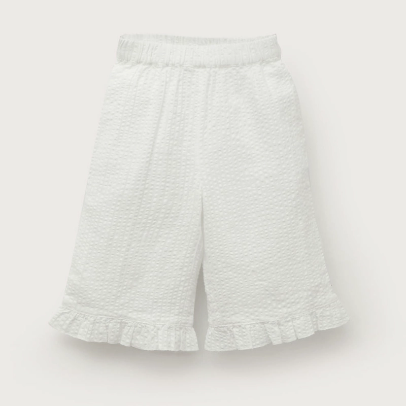 PANTALON PALAZZO BLANCO DE NIÑA OPALINE - 2