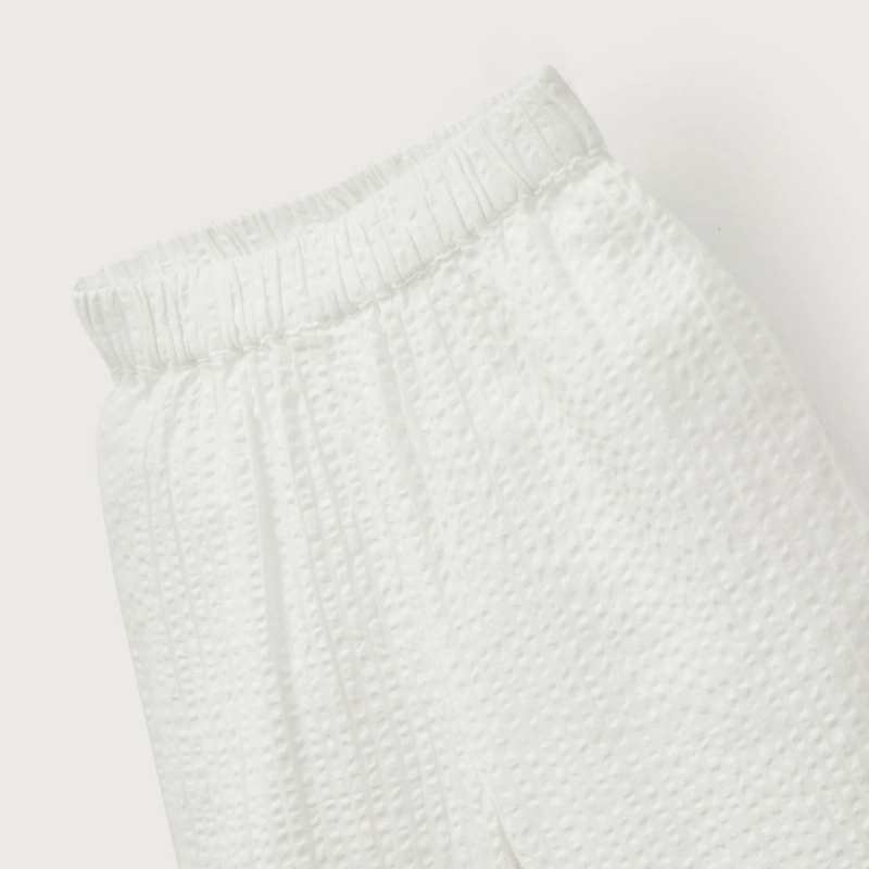 PANTALON PALAZZO BLANCO DE NIÑA OPALINE - 4
