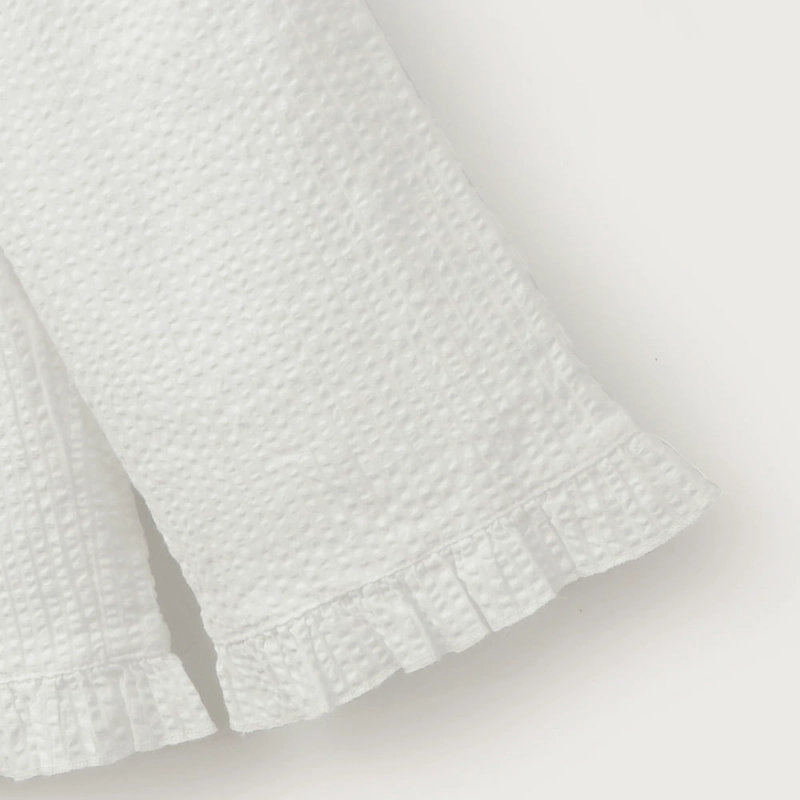 PANTALON PALAZZO BLANCO DE NIÑA OPALINE - 5