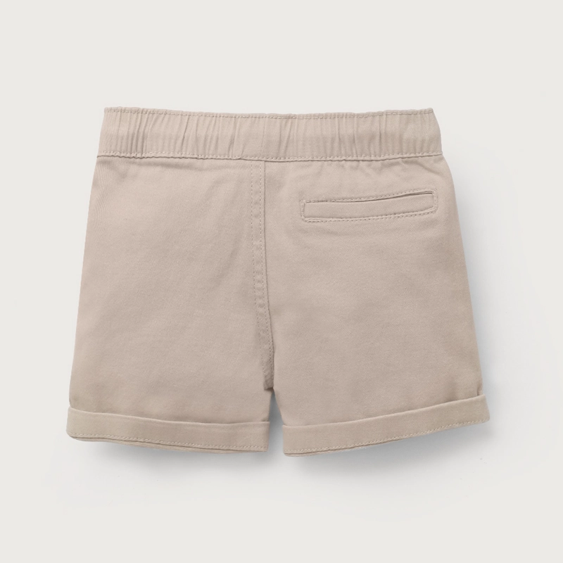 SHORT DE GABARDINA BEIGE DE NIÑO OPALINE - 3