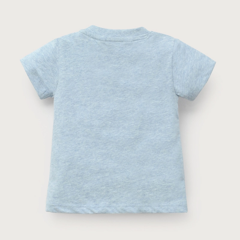 POLERA MANGA CORTA CELESTE DE NIÑO OPALINE - 3