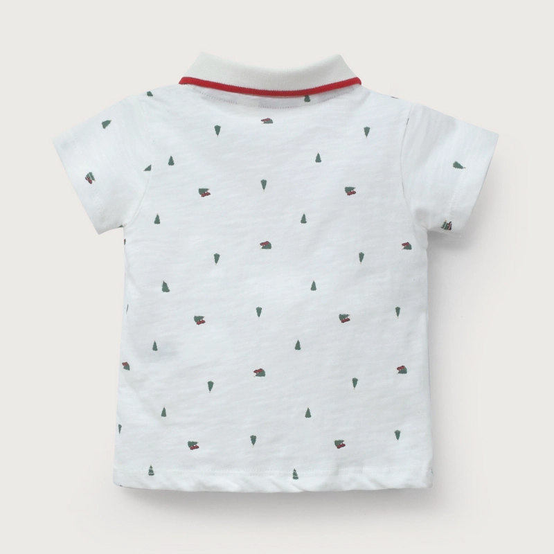 POLERA CUELLO PIQUE NAVIDAD NIÑO OPALINE - 3
