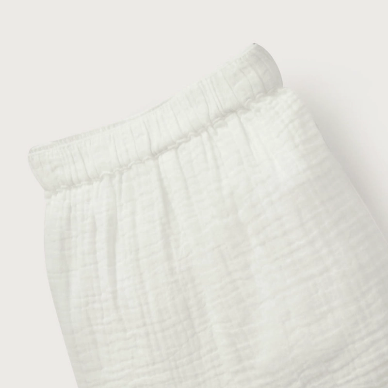 PANTALON BOMBACHO BLANCO DE BEBE NIÑA OPALINE - 4