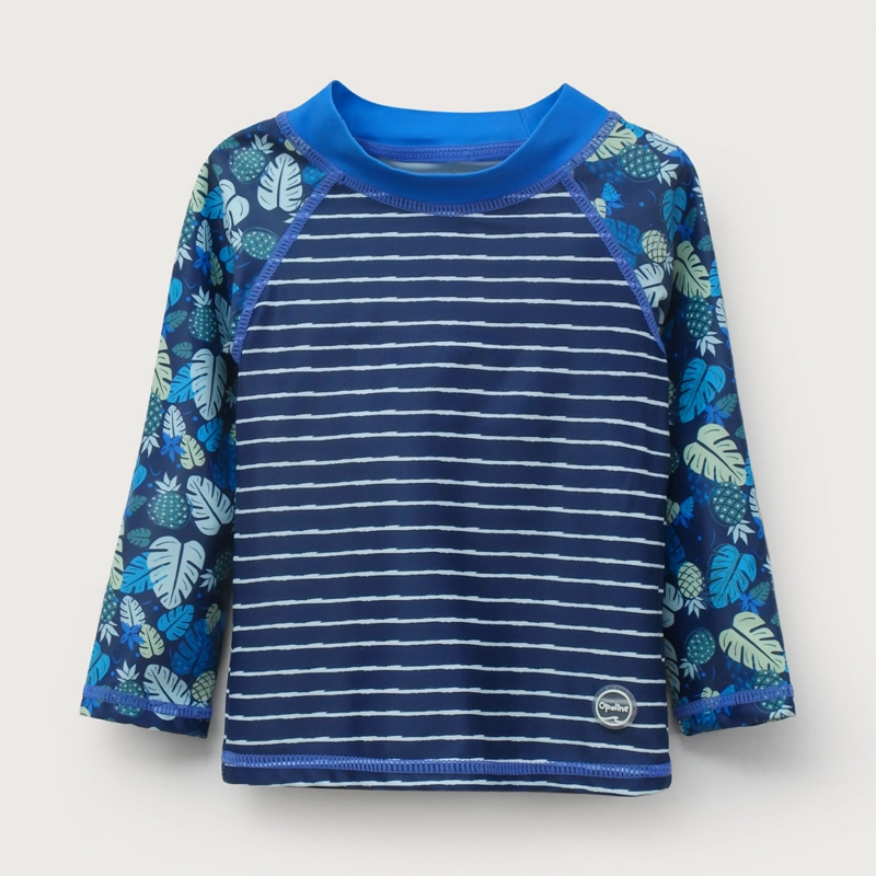 POLERA TRAJE DE BAÑO AZUL DE NIÑO OPALINE - 2