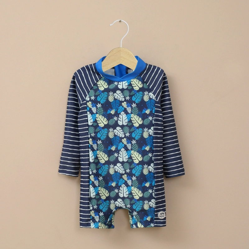 TRAJE DE BAÑO ENTERO AZUL DE NIÑO OPALINE - 1