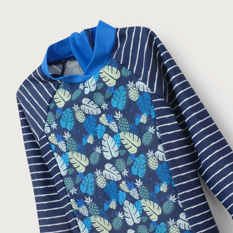 TRAJE DE BAÑO ENTERO AZUL DE NIÑO OPALINE - 3