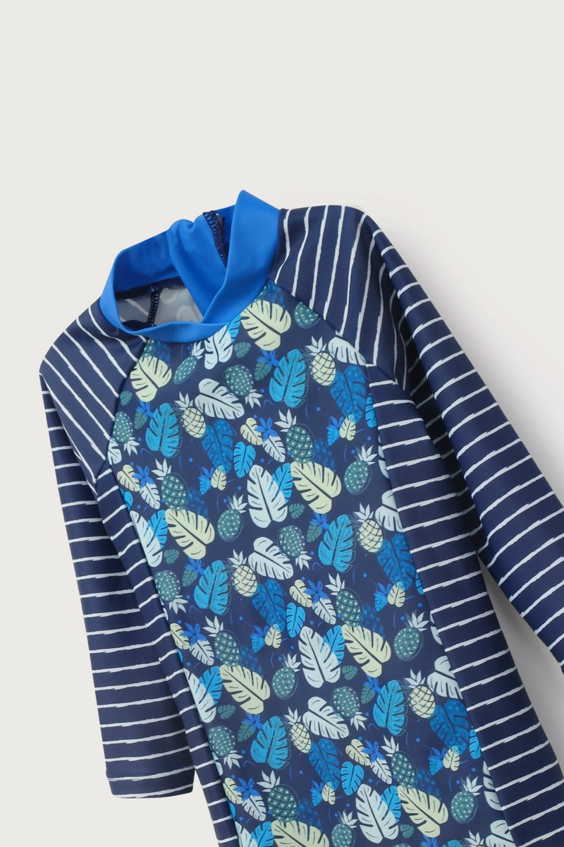TRAJE DE BAÑO ENTERO AZUL DE NIÑO OPALINE - 5