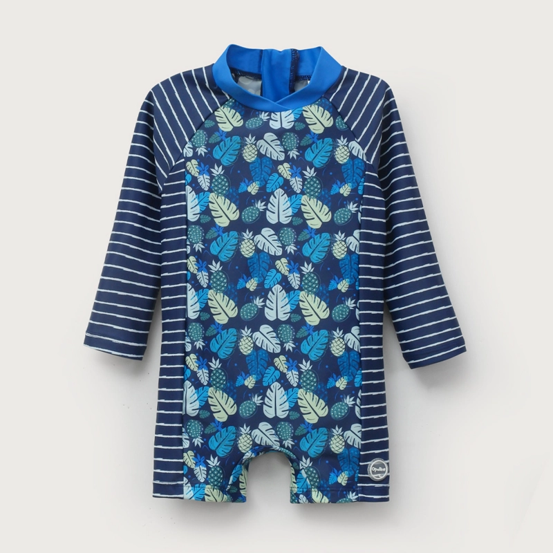 TRAJE DE BAÑO ENTERO AZUL DE NIÑO OPALINE - 6