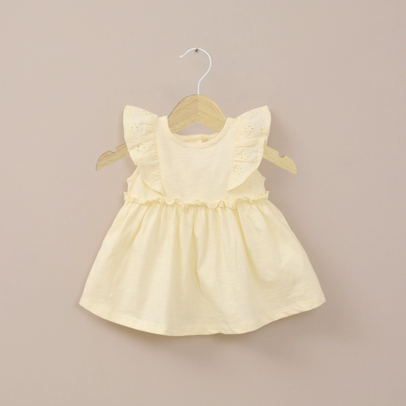 VESTIDO AMARILLO DE BEBE  NIÑA OPALINE - 1