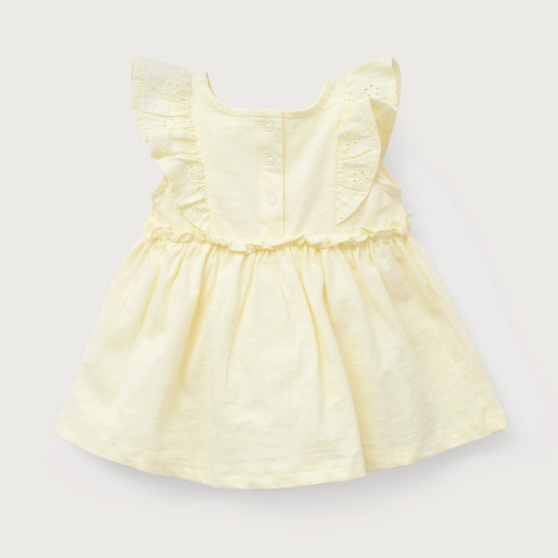 VESTIDO AMARILLO DE BEBE  NIÑA OPALINE - 3