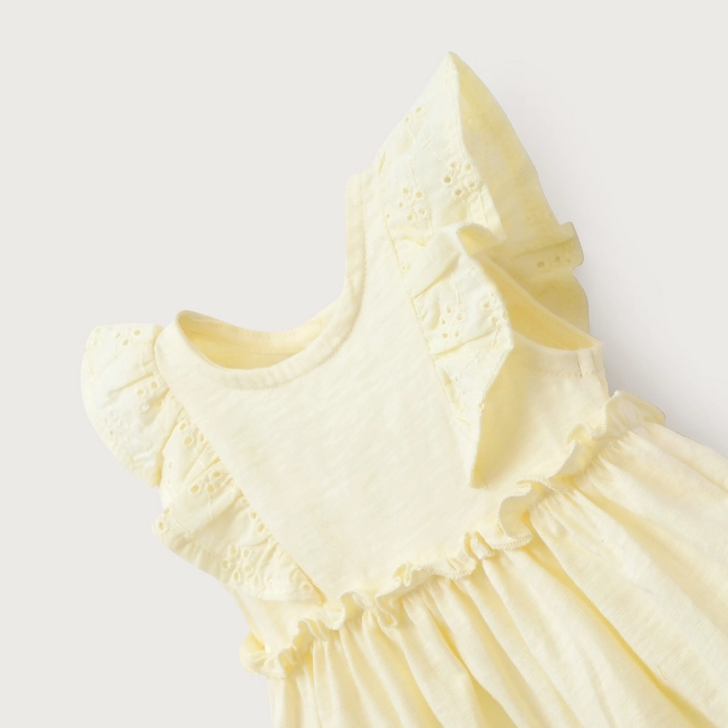 VESTIDO AMARILLO DE BEBE  NIÑA OPALINE - 4