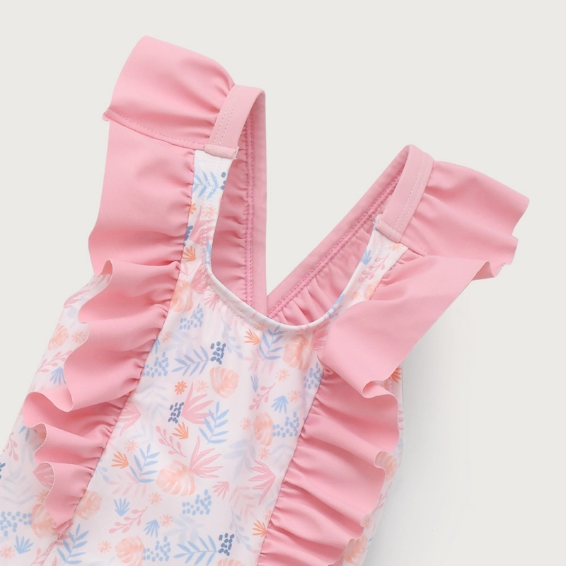TRAJE DE BAÑO ROSADO DE NIÑA OPALINE - 4