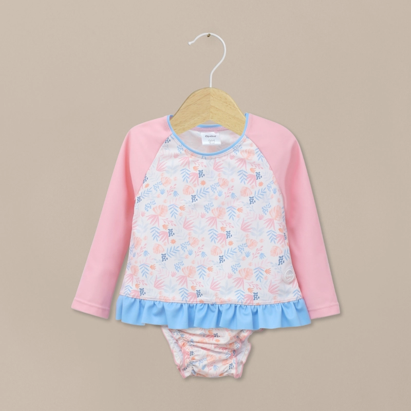 TRAJE DE BAÑO 2 PIEZAS ROSADO DE NIÑA OPALINE - 1