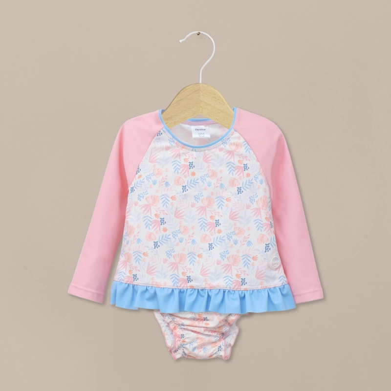 TRAJE DE BAÑO 2 PIEZAS ROSADO DE NIÑA OPALINE - 1