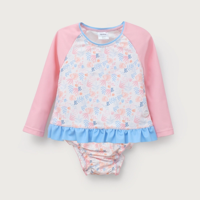 TRAJE DE BAÑO 2 PIEZAS ROSADO DE NIÑA OPALINE - 2