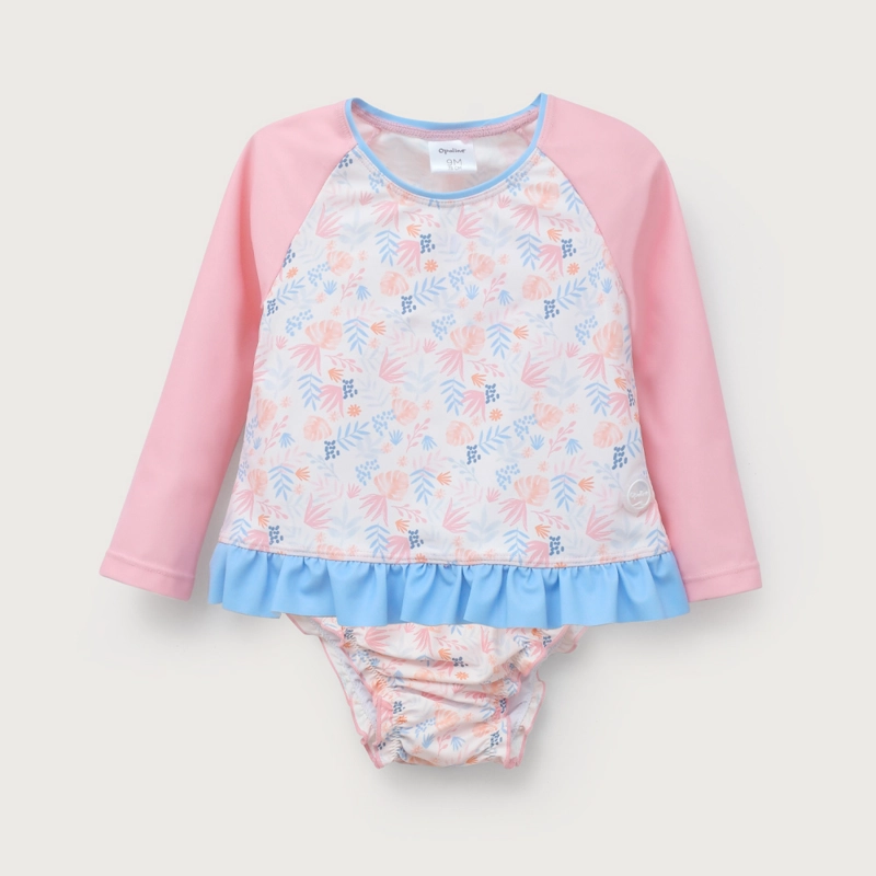 TRAJE DE BAÑO 2 PIEZAS ROSADO DE NIÑA OPALINE - 2