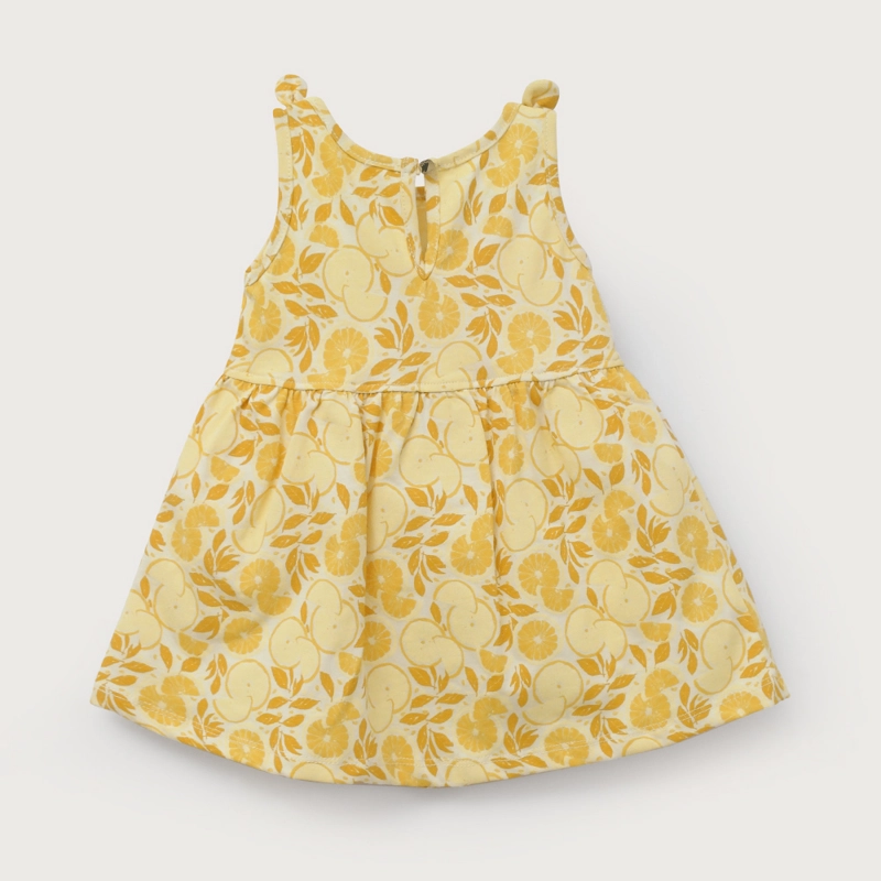 VESTIDO AMARILLO ESTAMPADO DE NIÑA OPALINE - 3