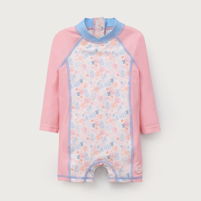 TRAJE DE BAÑO ENTERITO ROSADO DE NIÑA OPALINE - 2