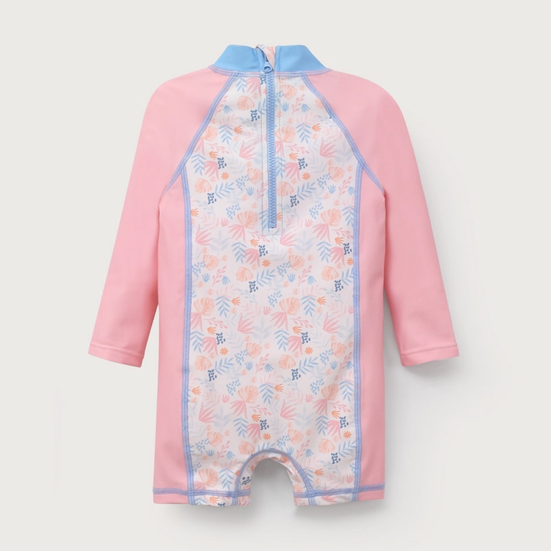 TRAJE DE BAÑO ENTERITO ROSADO DE NIÑA OPALINE - 3