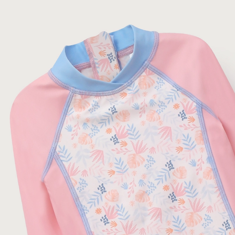 TRAJE DE BAÑO ENTERITO ROSADO DE NIÑA OPALINE - 4