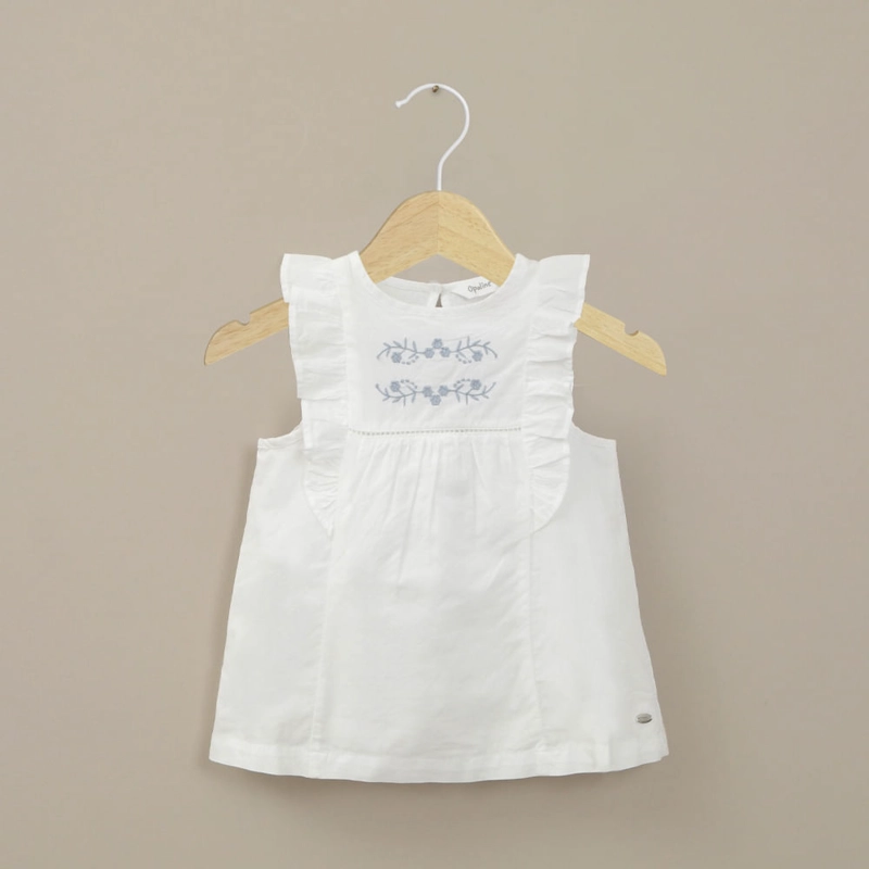 VESTIDO BLANCO DE NIÑA OPALINE - 1