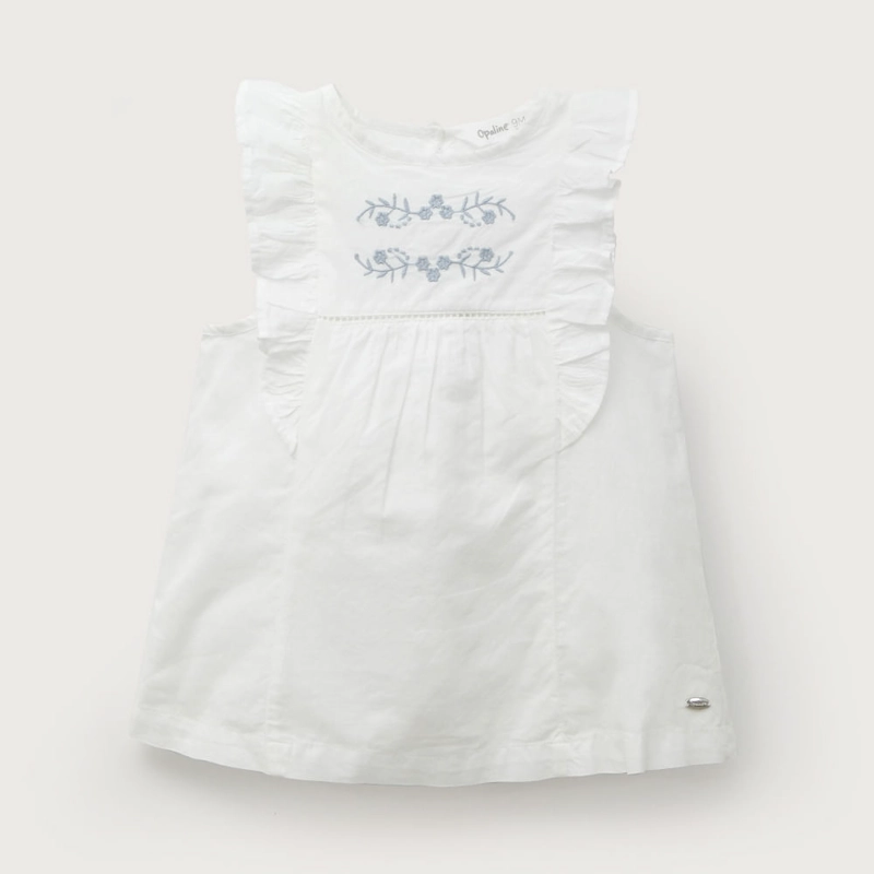 VESTIDO BLANCO DE NIÑA OPALINE - 2