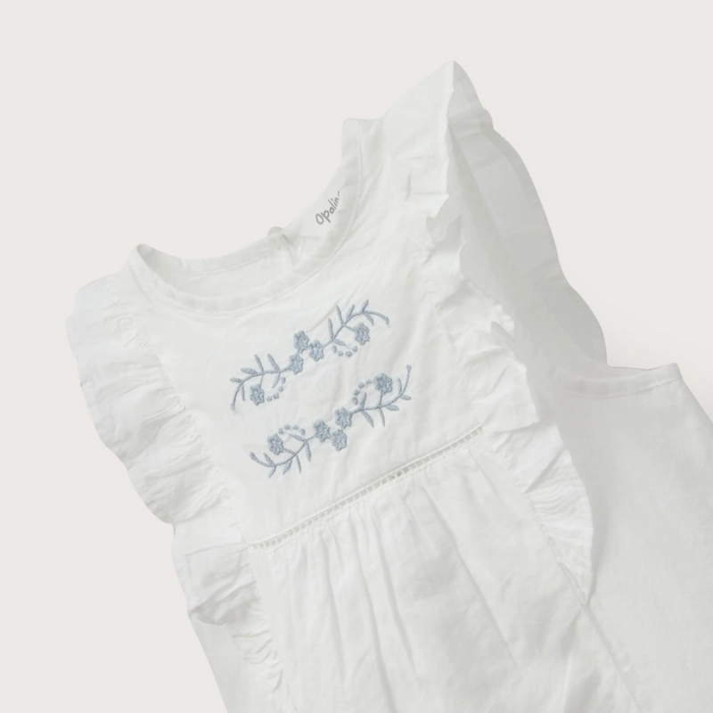 VESTIDO BLANCO DE NIÑA OPALINE - 4