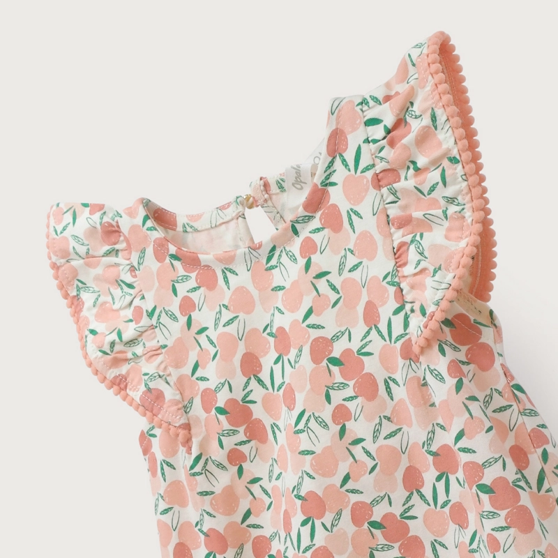 VESTIDO CREMA ESTAMPADO DE NIÑA OPALINE - 4