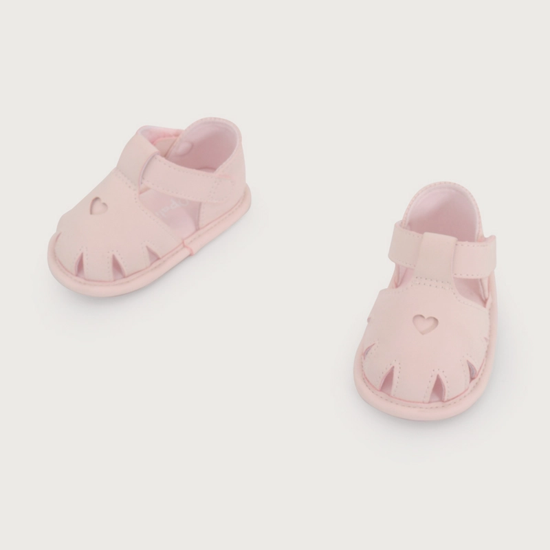 SANDALIA BEBE  ROSADA DE NIÑA OPALINE - 4