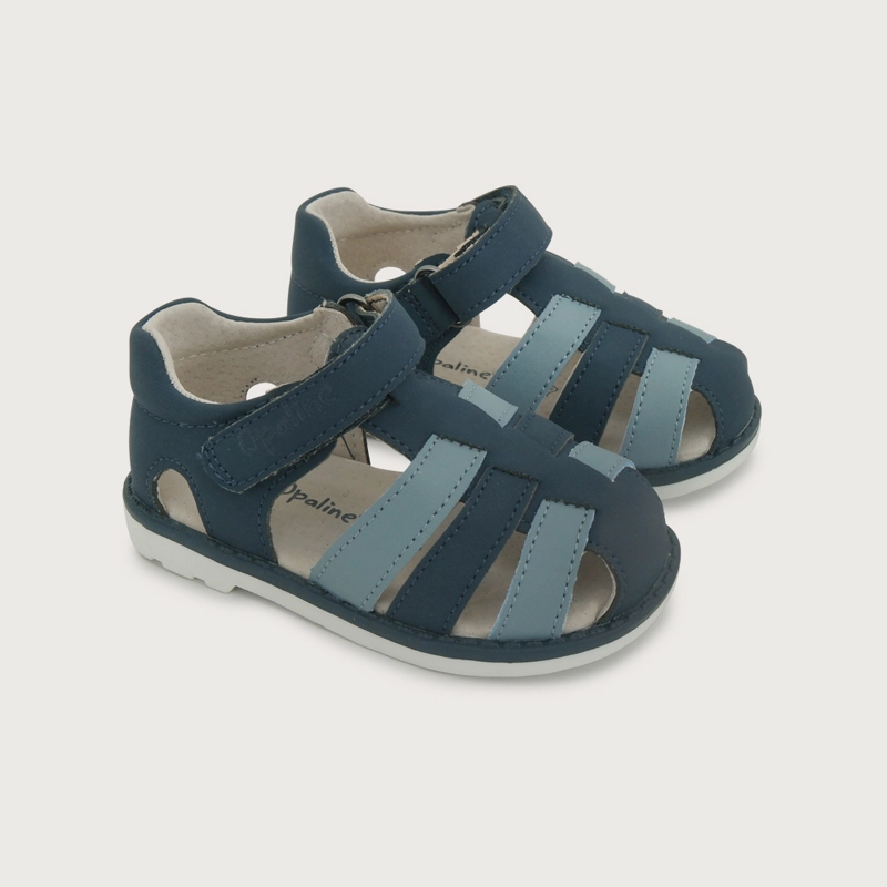 SANDALIA PRIMEROS PASOS AZUL DE NIÑO OPALINE - 7