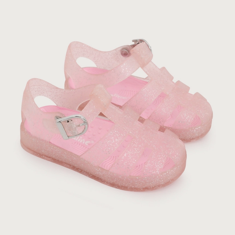 SANDALIA PRIMEROS PASOS AQUA ROSADA DE NIÑA OPALINE - 1