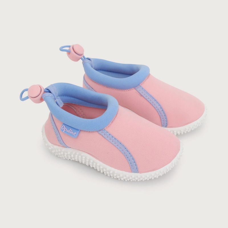 SANDALIA AQUA CON AJUSTE ROSADA DE NIÑA OPALINE - 1